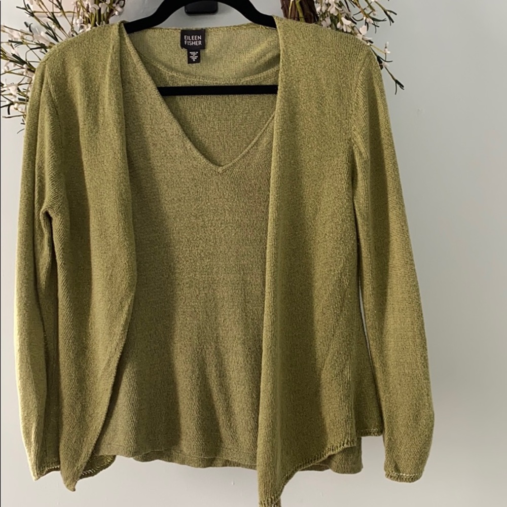 Eileen Fisher Tank/Cardigan set